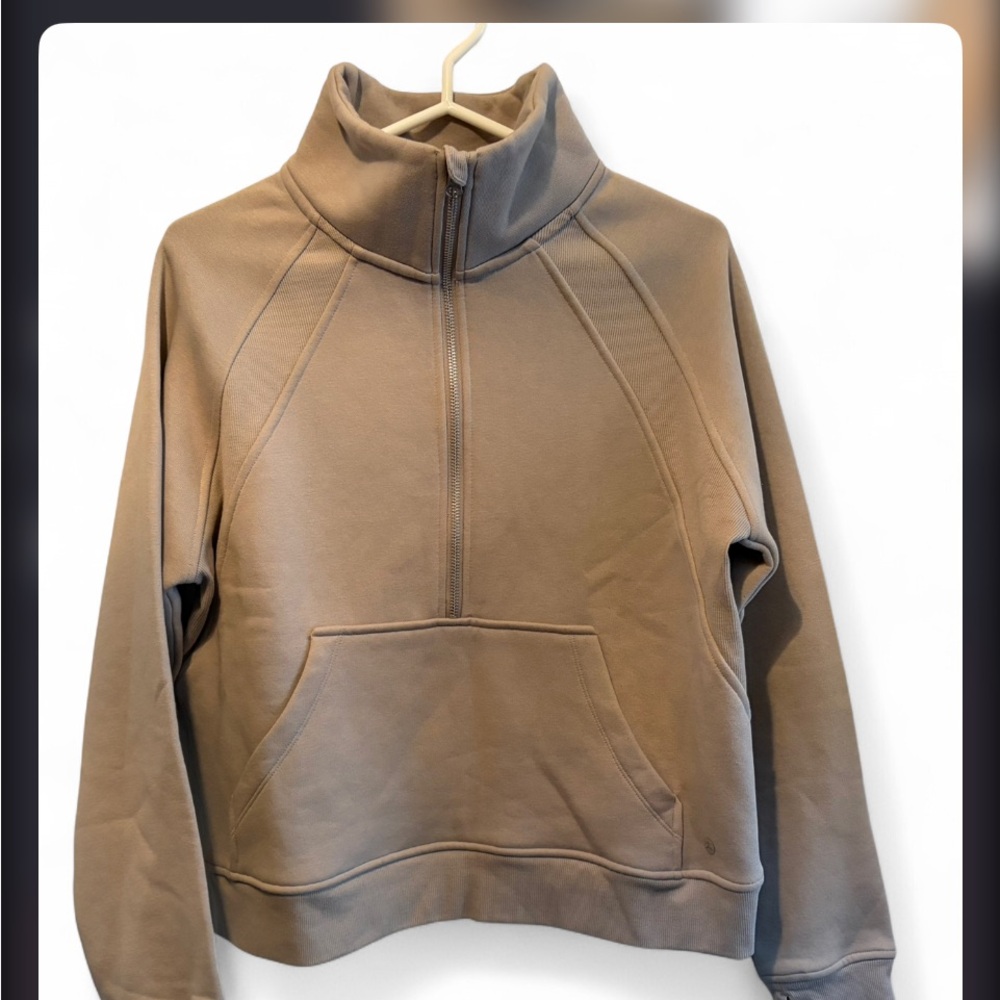 Danskin Tan Pullover Collar Sweatshirt
